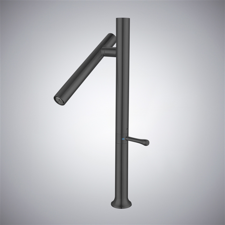 Fontana Liria Matte Black Deck Mounted Bathroom Sink Faucet