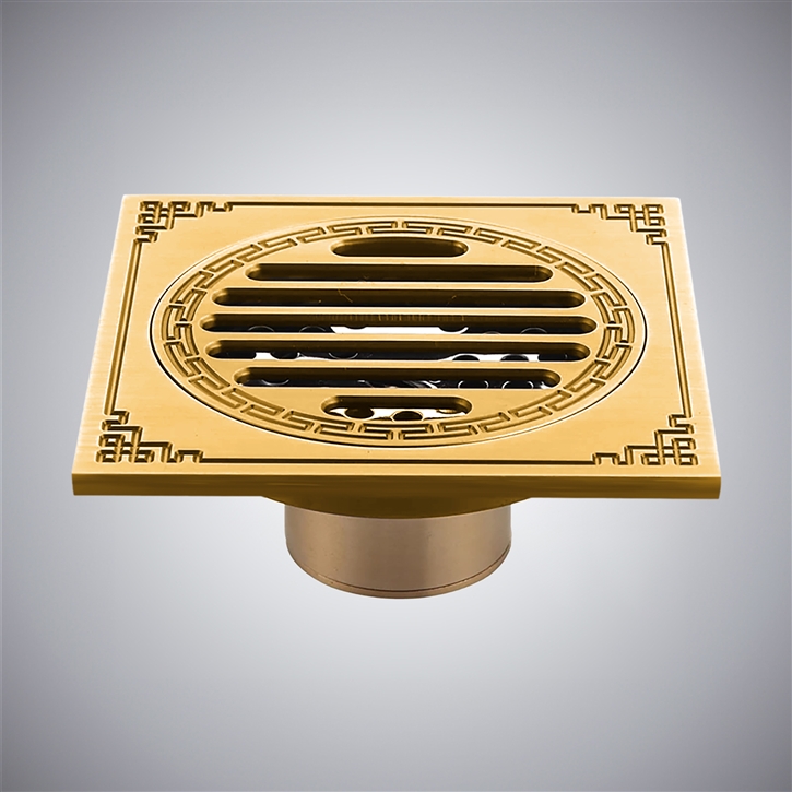 Fontana Onil Gold Elegant Stainless Steel Bathroom Shower Drain