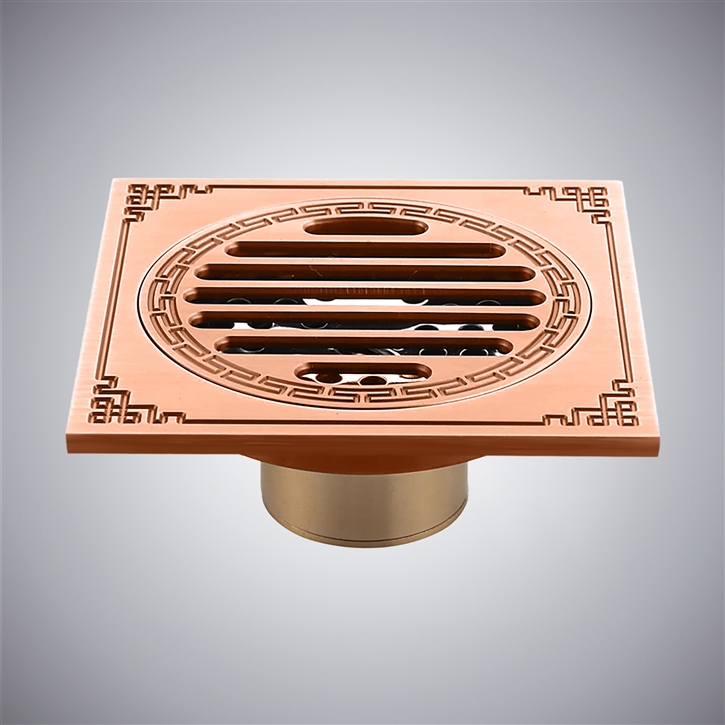 Fontana Onil Rose Gold Anti Clogged Bathroom Shower Drain