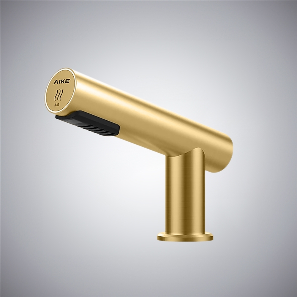 Fontana Venaria Brushed Gold Modern Automatic High Speed Faucet Dryer