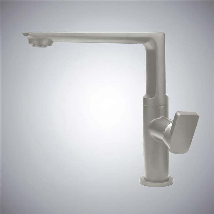 Fontana Leno Brushed Nickel Single Handle Hot & Cold Lavatory Faucet