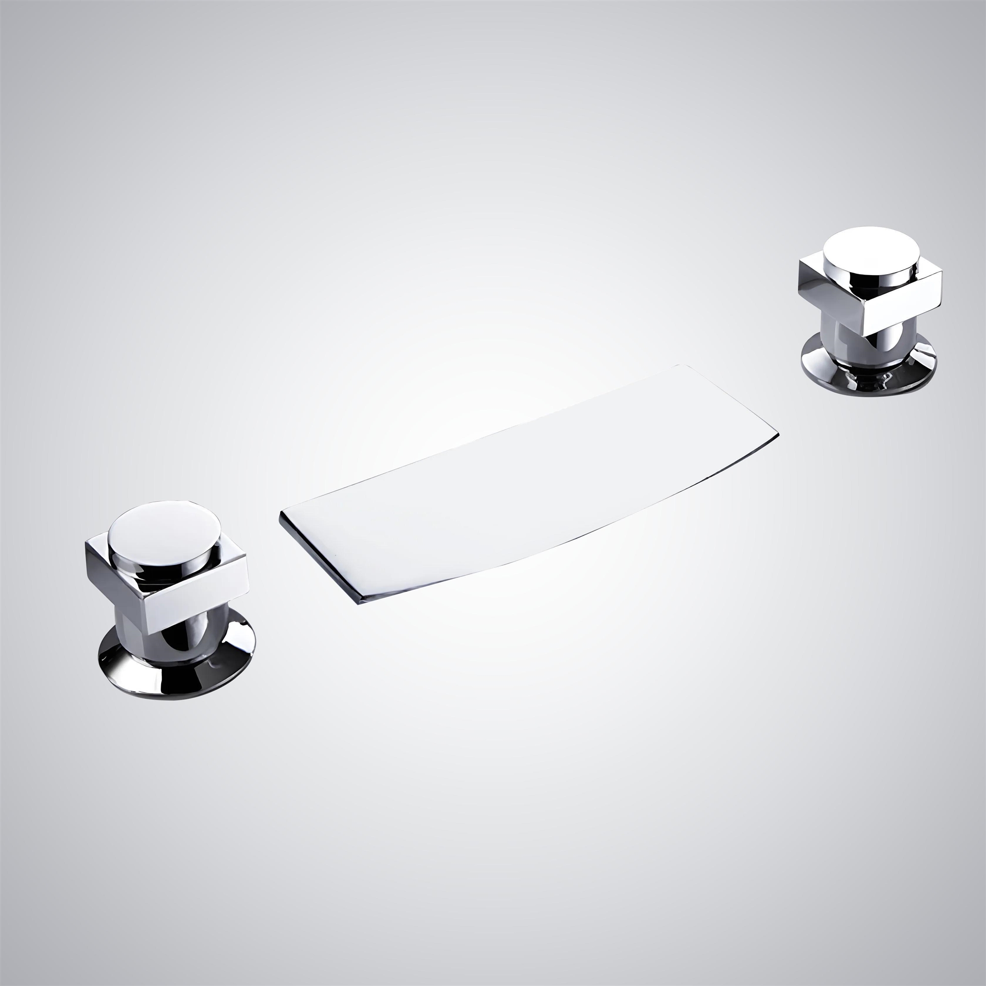 Fontana Amurrio Chrome Bathroom Sink Faucet - Chrome Finish