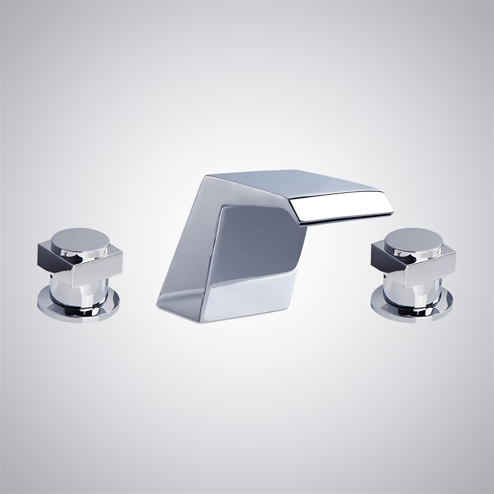 Fontana Dronero Chrome Premium Thermostatic Bathroom Sink Faucet