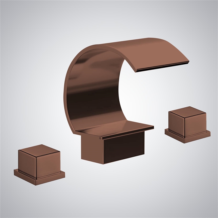 Fontana Veruno Oil Rubbed Bronze Contemporary Bathroom Sink Faucet