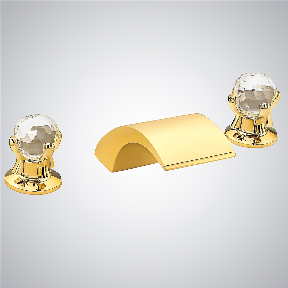 Fontana Gold Hot and Cold Basin Faucet