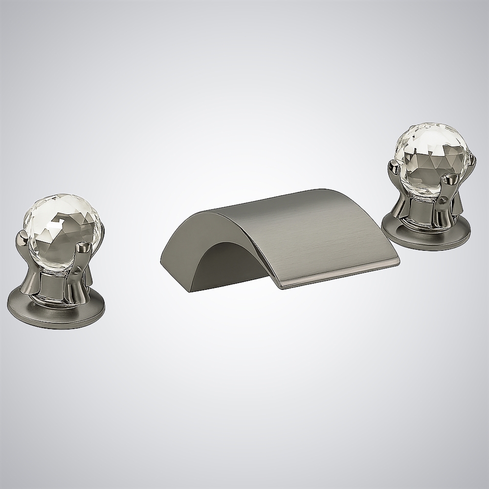 Fontana Gun Metal Gray Hot and Cold Basin Faucet
