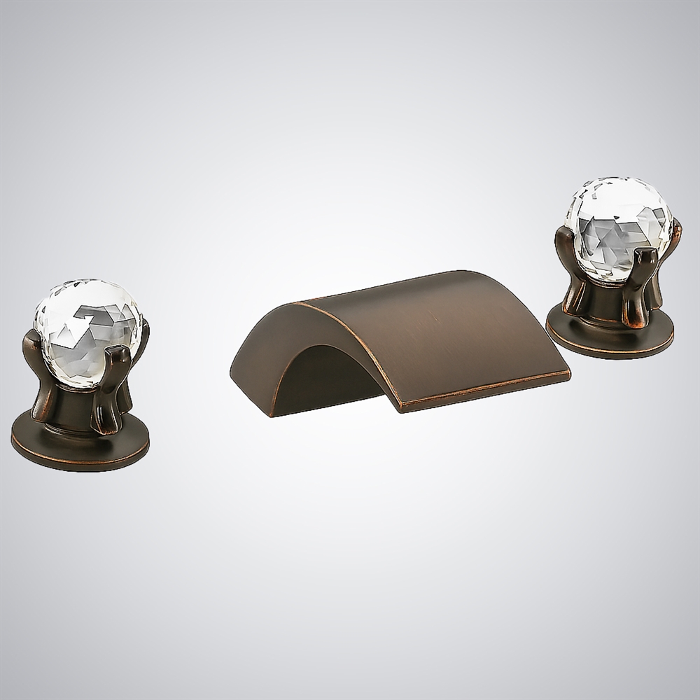 Fontana Oil Rubbed Bronze Hot and Cold Basin Faucet