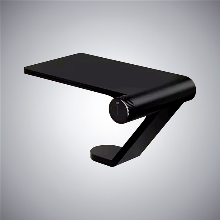 Fontana Lisieux Matte Black Modern Deck Mounted Basin Faucet