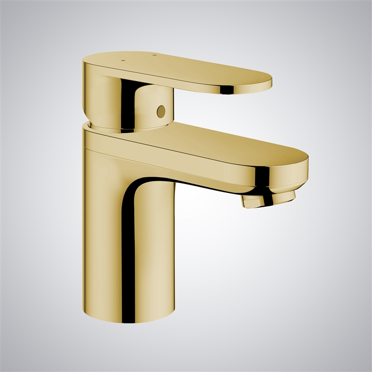 Fontana Bruino Brushed Gold Finish Basin Faucet