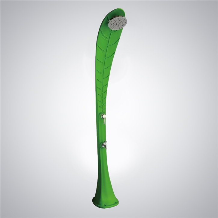Fontana Clairvaux Leaf Design Green 35L Solar Shower