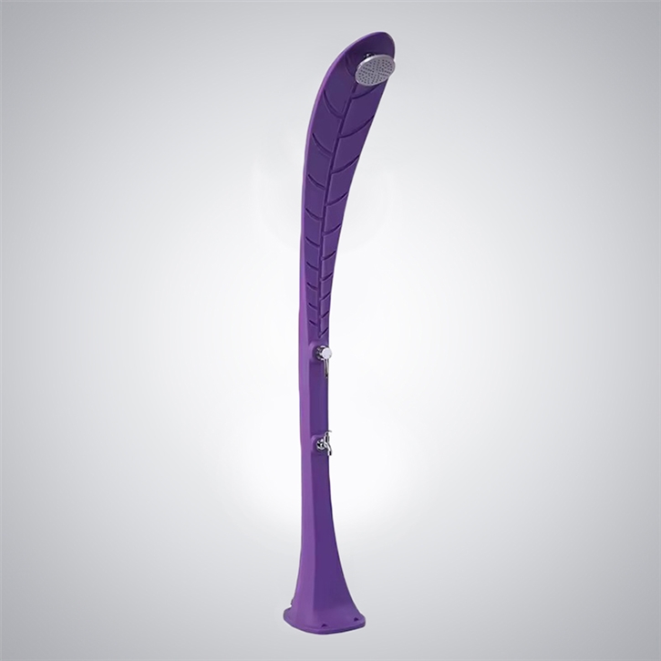 Fontana Clairvaux Leaf Design Purple 35L Pool Shower