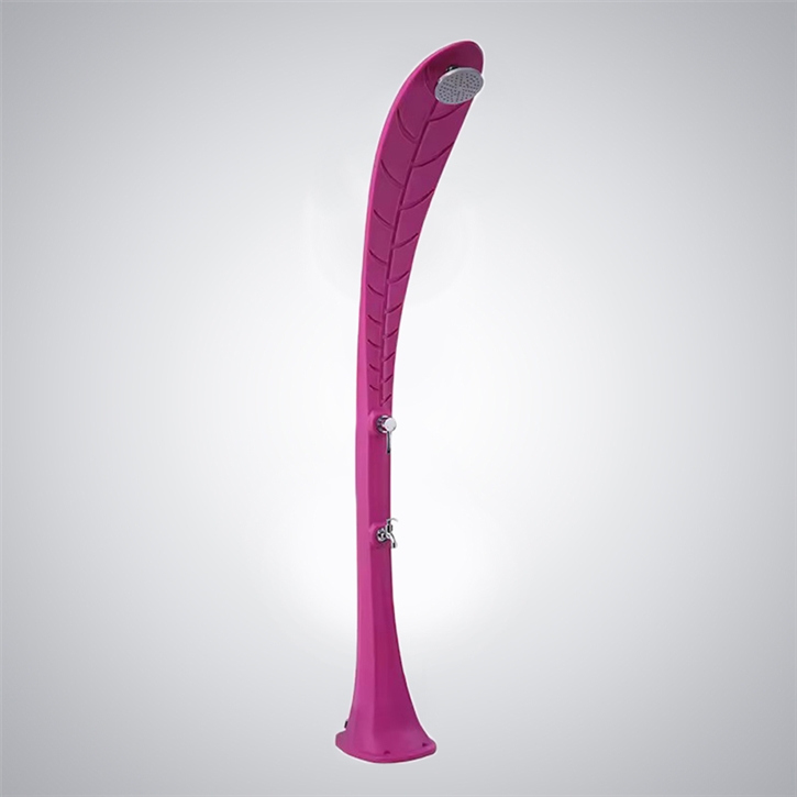 Fontana Clairvaux Leaf Design Rose Red 35L Pool Shower