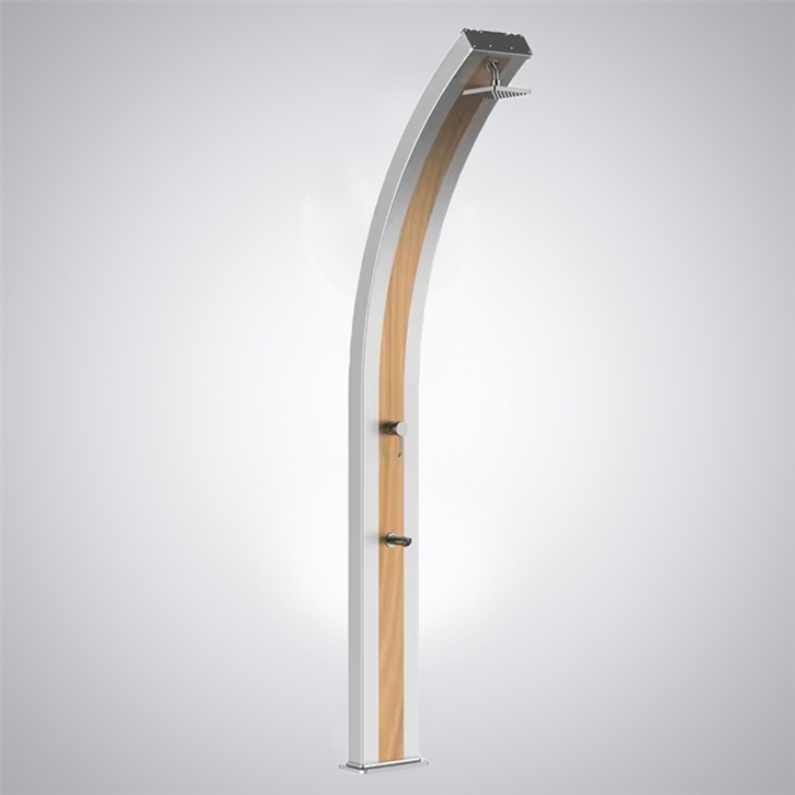 Fontana Gisors Wooden 40L Pool Solar Shower