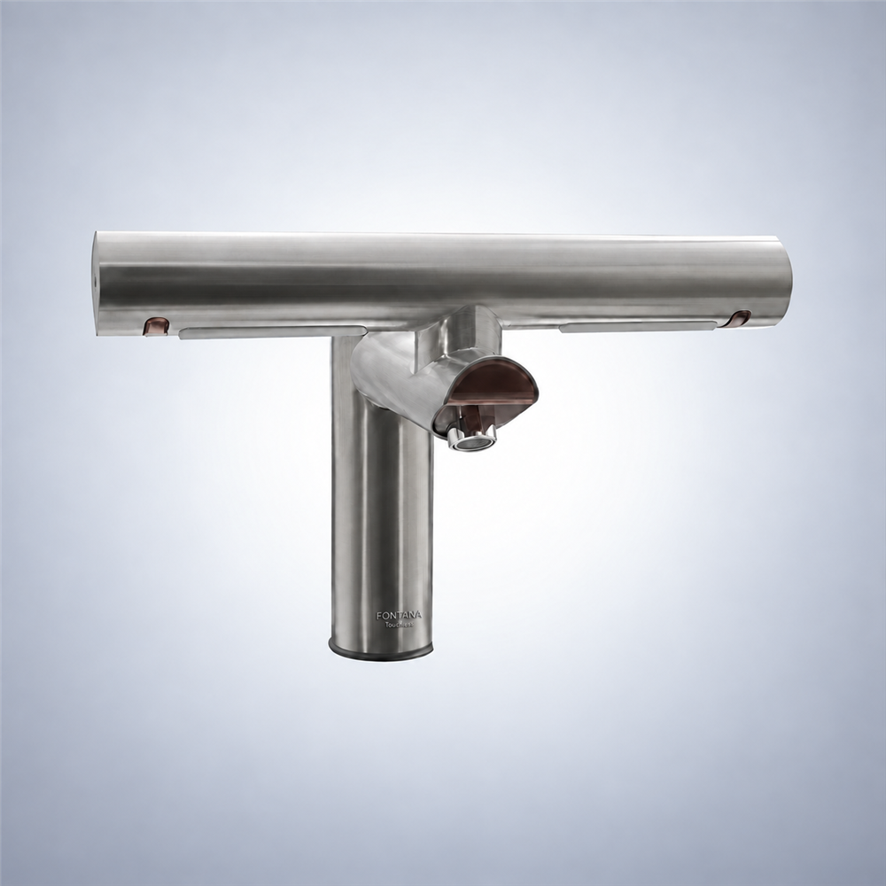 Fontana Aurillac Brushed 2-in-1 Electric Touchless Faucet Hand Dryer