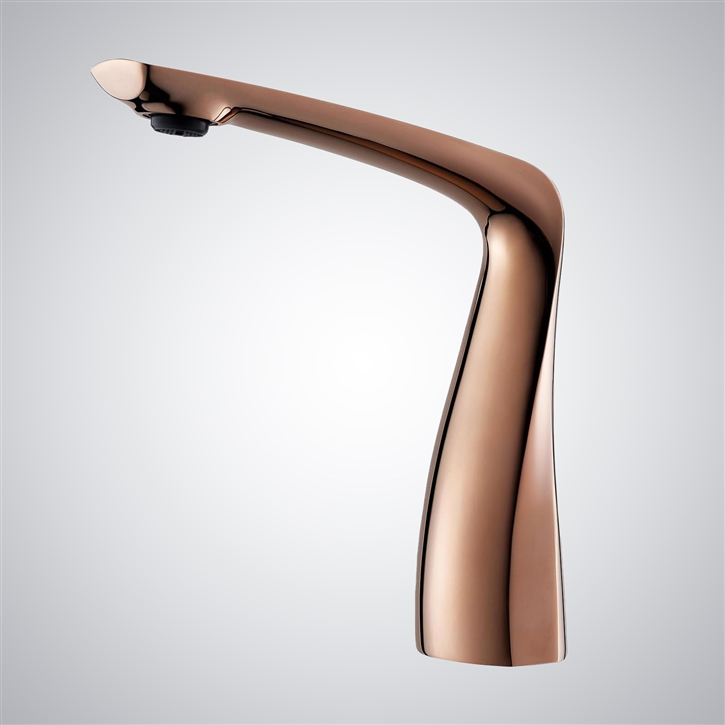 Fontana Bonifacio Rose Gold Luxury Touchless Bathroom Basin Faucet