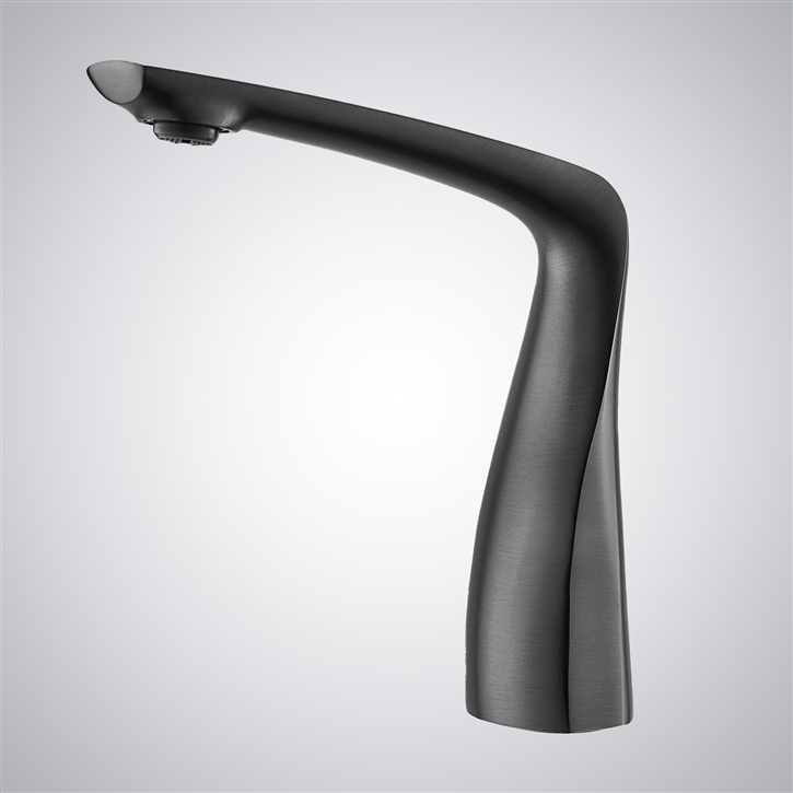 Fontana Bonifacio Brushed Grey Luxury Touchless Bathroom Basin Faucet