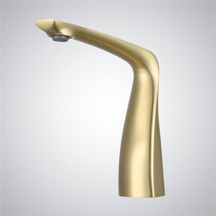 Fontana Bonifacio Brushed Gold Luxury Touchless Bathroom Basin Faucet