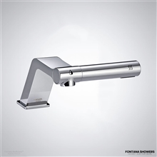 Fontana Mulhouse Chrome 2-in-1 Touchless Faucet With Hand Dryer