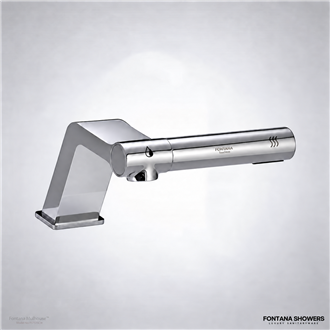 Fontana Mulhouse Chrome 2-in-1 Touchless Faucet With Hand Dryer