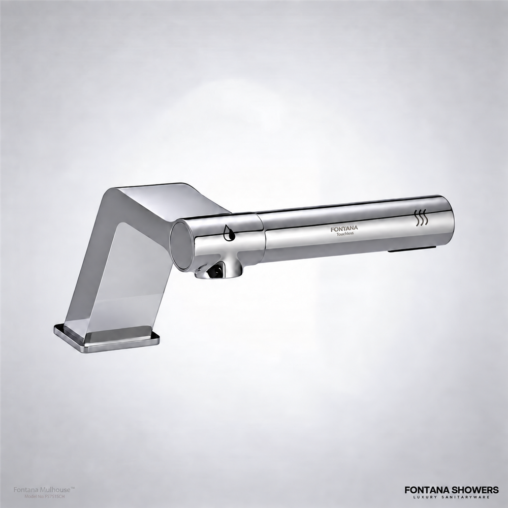 Fontana Mulhouse Chrome 2-in-1 Touchless Faucet With Hand Dryer