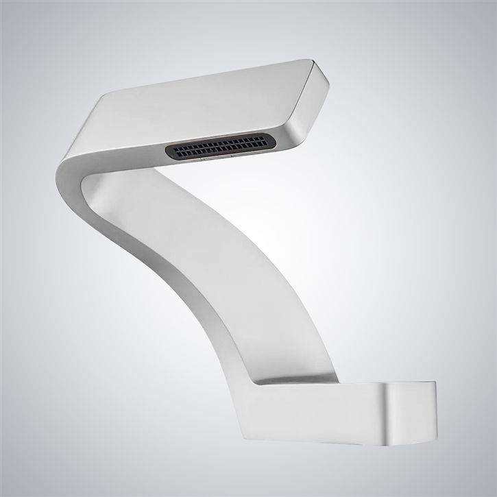 Fontana Epernay White Unique Waterfall Single Hole Touchless Faucet