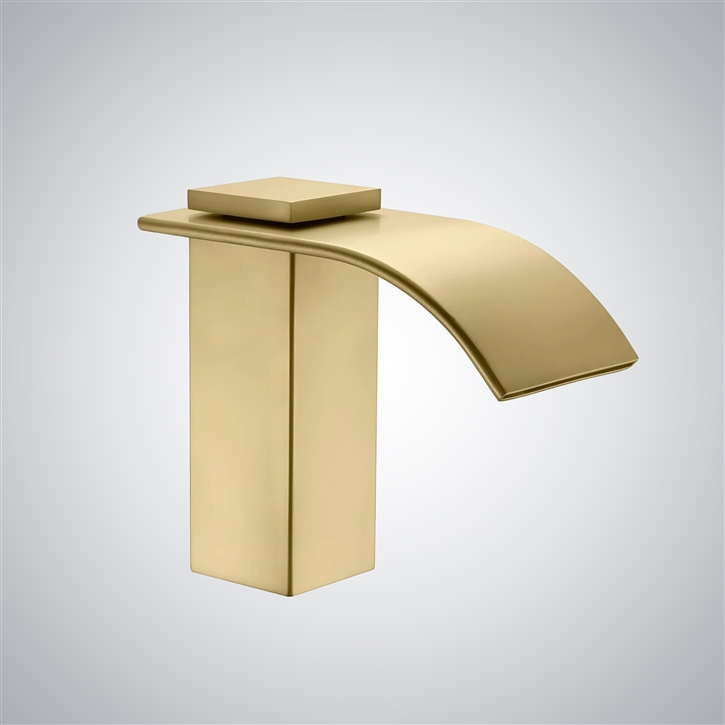 FS7541BG brushed gold waterfall touchless faucet