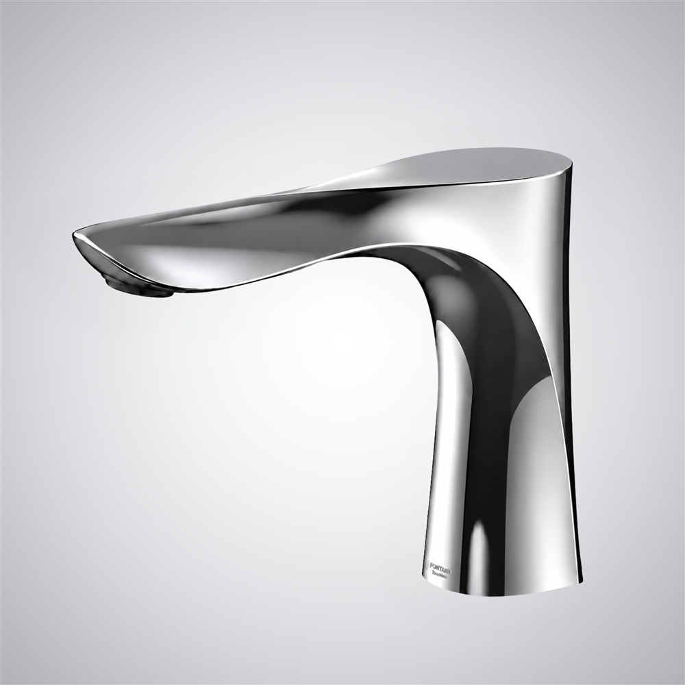 Fontana Teo Chrome Waterfall Touchless Sink Faucet