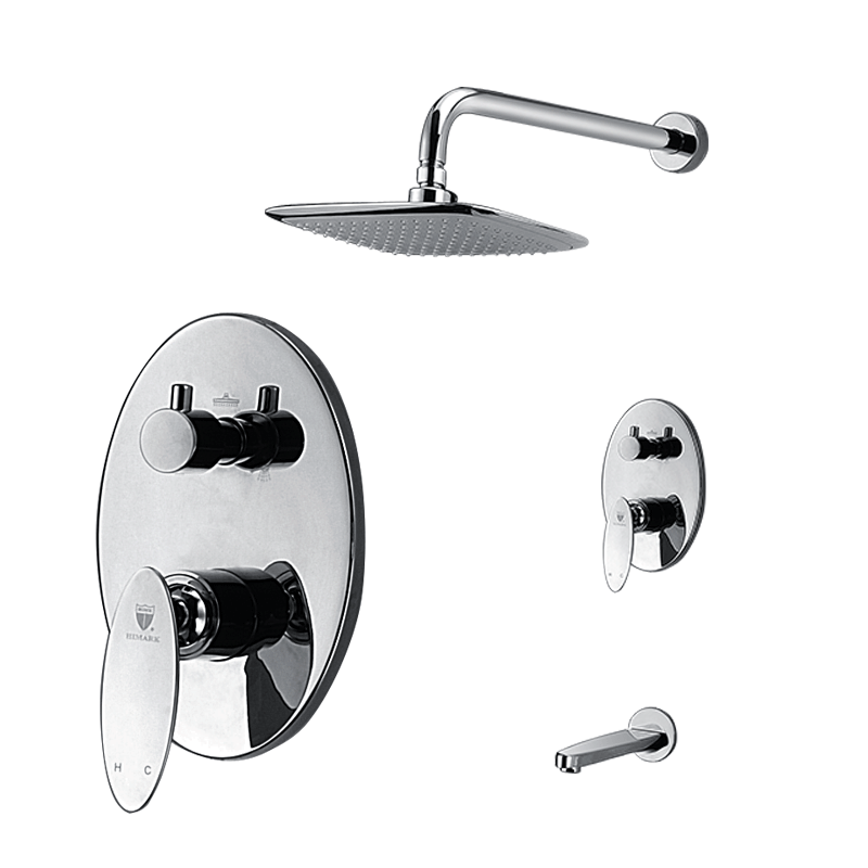 Monza Wall Mount Bathroom Rain Shower Set