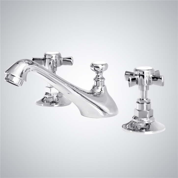 Fontana Vendome Chrome Bathroom Hot And Cold Basin Faucet