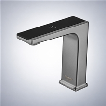 Fontana Gennevilliers Gray Hot and Cold Bathroom Touchless Basin Faucet