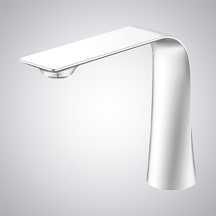 Fontana Saint-Die White LED Water Saver Touchless Sensor Bathroom Faucet