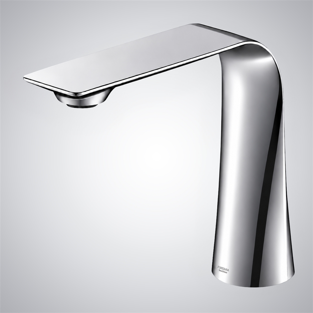 Fontana Saint-Die Silver LED Water Saver Touchless Bathroom Faucet