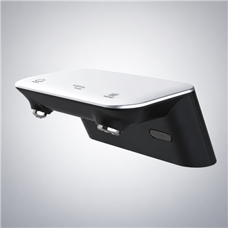 Fontana Arles Black and Matte Gray Touchless Basin Faucet and Soap Dispenser