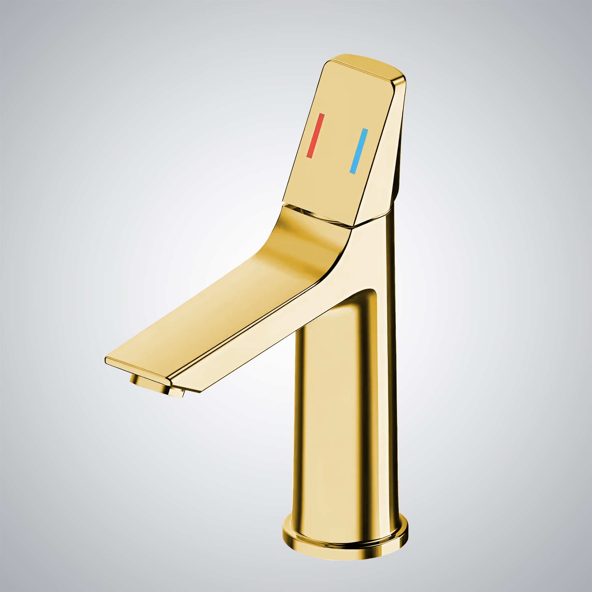 Fontana Digne-les-Bains Gold Single Handle Basin Faucet