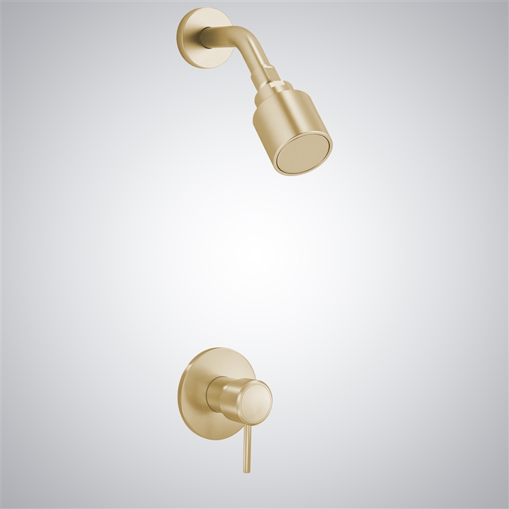 Fontana Verona Champagne Shower Head Set For The Bathroom With Rainfall Feature