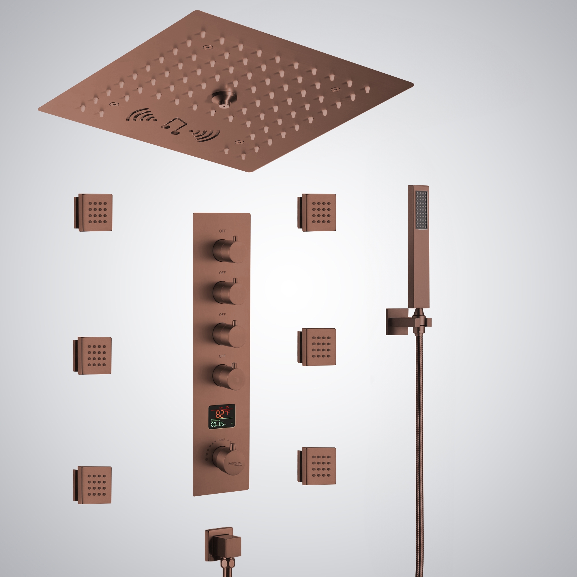 Oil Rubbed Bronze Shower Set