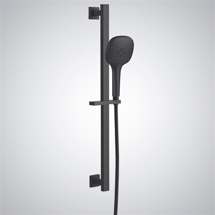 Fontana Sainte-Mere-Eglise Matte Black Luxury Handheld Shower
