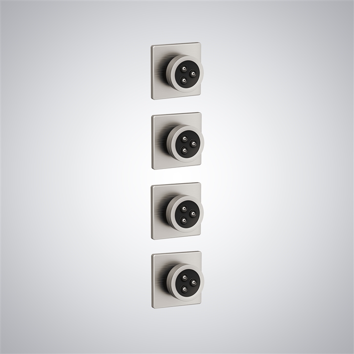 Fontana Lons-le-Saunier Brushed Nickel Luxury Body Wall Mount Spray