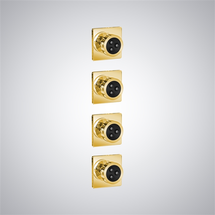 Fontana Lons-le-Saunier Gold Wall Mount Luxury Body Spray