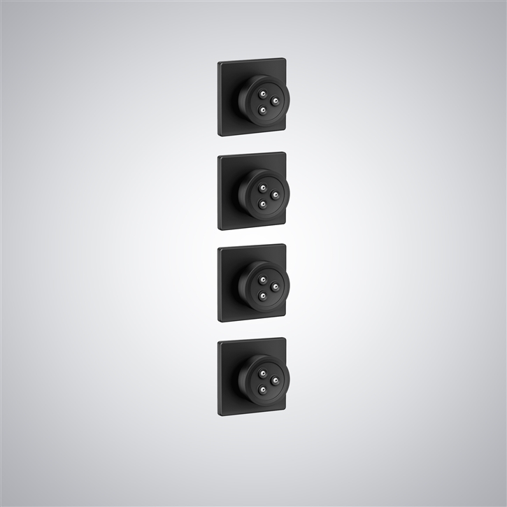 Fontana Lons-le-Saunier Matte Black Wall Mount Luxury Body Spray
