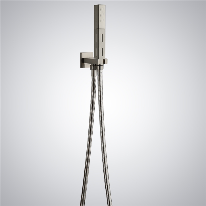 Fontana Saint Mary of the Mountain Brushed Nickel Luxury Handheld Shower