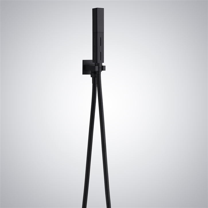 Fontana Saint Mary of the Mountain Matte Black Luxury Handheld Shower