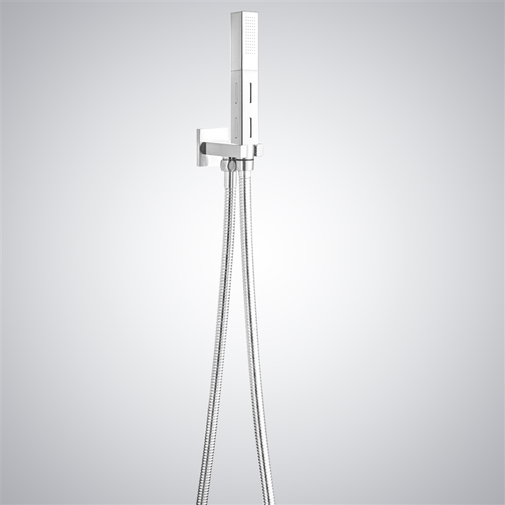 Fontana Saint Mary of the Mountain Matte White Luxury Handheld Shower