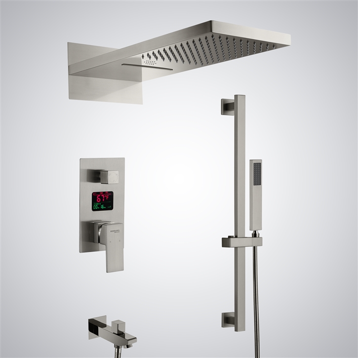 Fontana Chalon-sur-Saone Multifunctional LED Music Luxury Shower Set ...