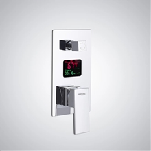 Fontana Pointe-a-Pitre Chrome 3 Function Digital Display Shower Mixer