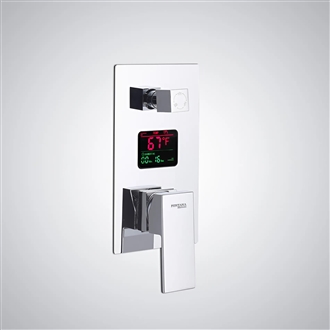 Fontana Pointe-a-Pitre Chrome 3 Function Digital Display Shower Mixer