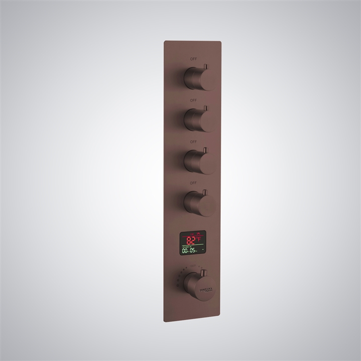 Fontana Flot Oil Rubbed Bronze Hot And Cold Shower Controller With Digital Display