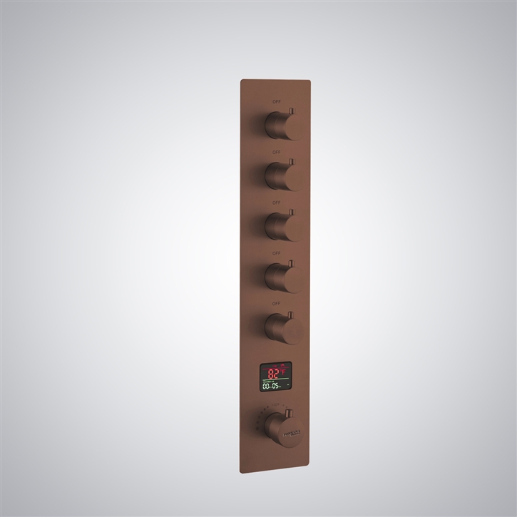 Fontana Douce Oil Rubbed Bronze Hot And Cold Digital Display Shower Mixer