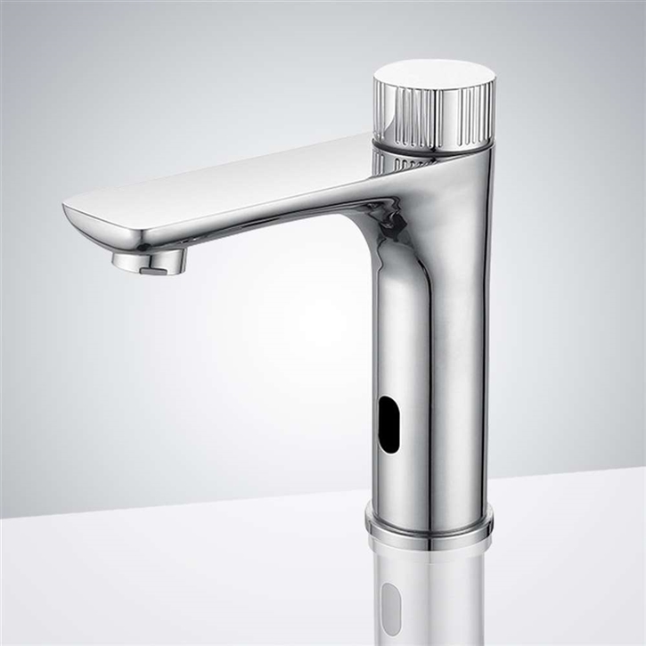 Fontana Tropfen Chrome Luxury Touchless Bathroom Basin Faucet