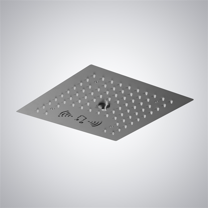 Fontana Licht Gun Metal Gray Multifunctional LED Music Shower Head